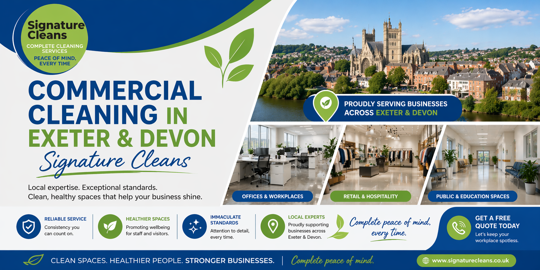 Commercial Cleaning in Exeter & Devon — Signature Cleans