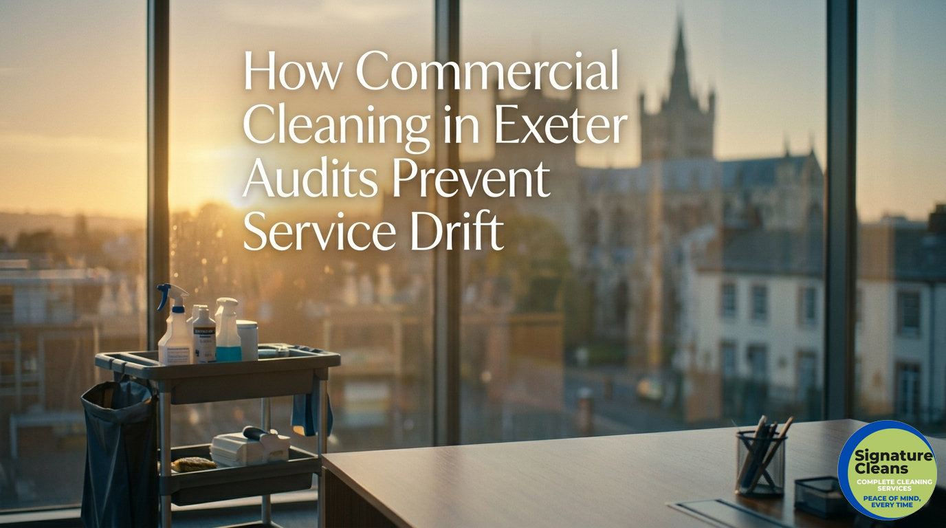 How Commercial Cleaning in Exeter Audits Prevent Service Drift