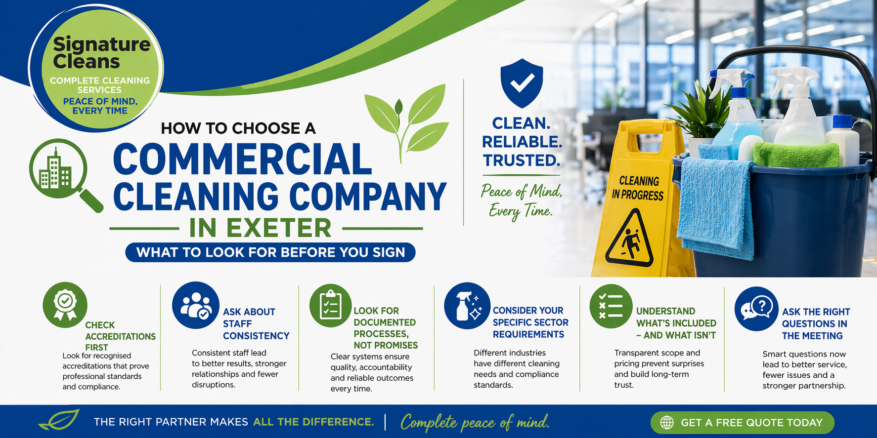 How to Choose a Commercial Cleaning Company in Exeter: What to Look for Before You Sign