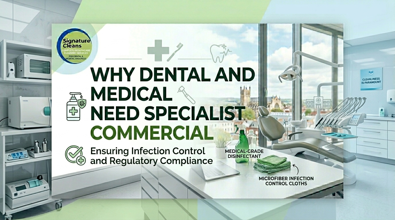 Why Dental and Medical Practices Need Specialist Commercial Cleaning Services