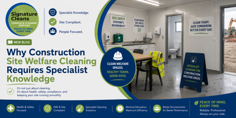 Why Construction Site Welfare Cleaning Requires Specialist Knowledge
