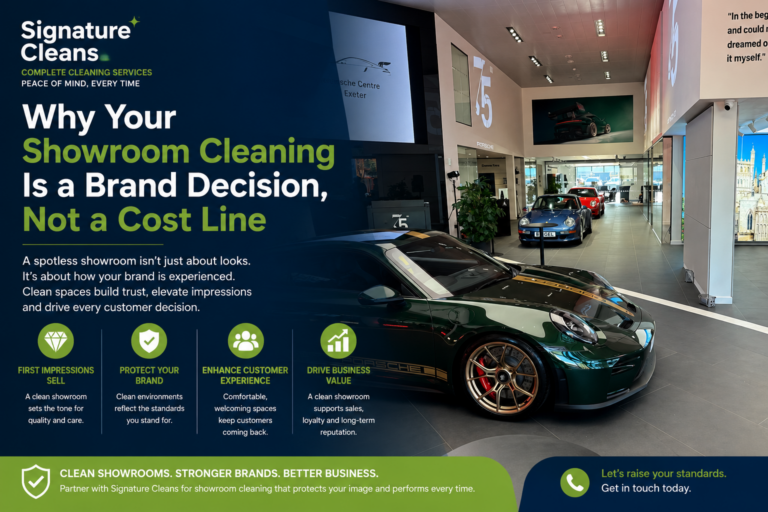 Why Your Showroom Cleaning Is a Brand Decision?