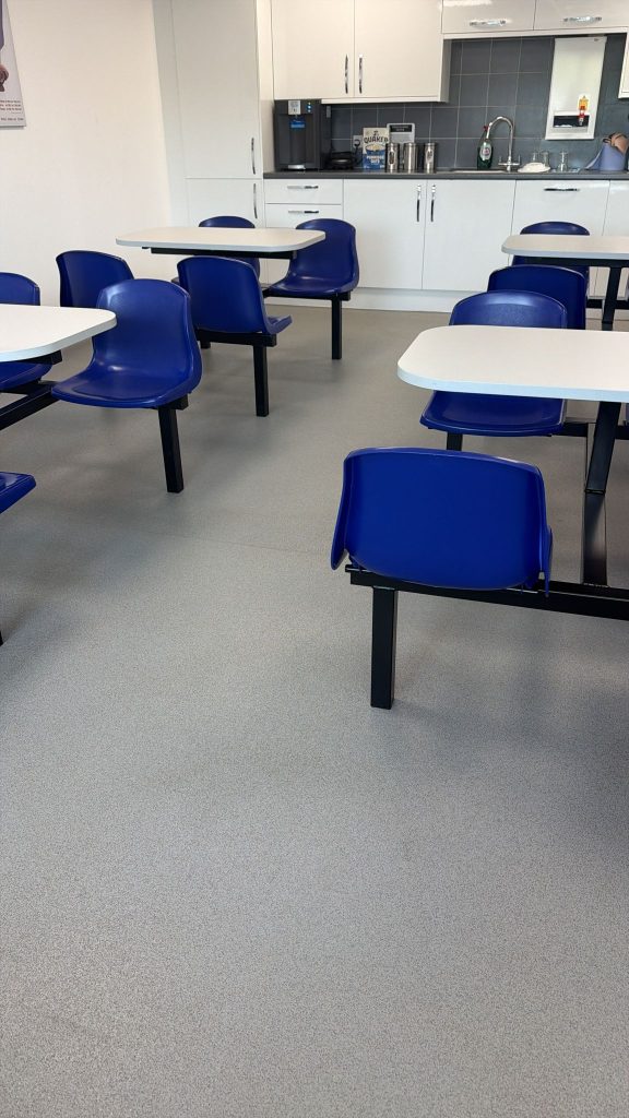 Staff canteen professionally cleaned by Signature Cleans, Exeter