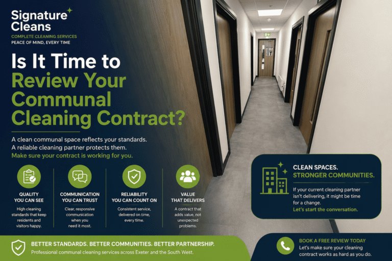 Is It Time to Review Your Communal Cleaning Contract?